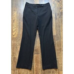 Talbots Signature Boot Dress Pants Women's Size 2 (30x30) Black Mid Rise Stretch